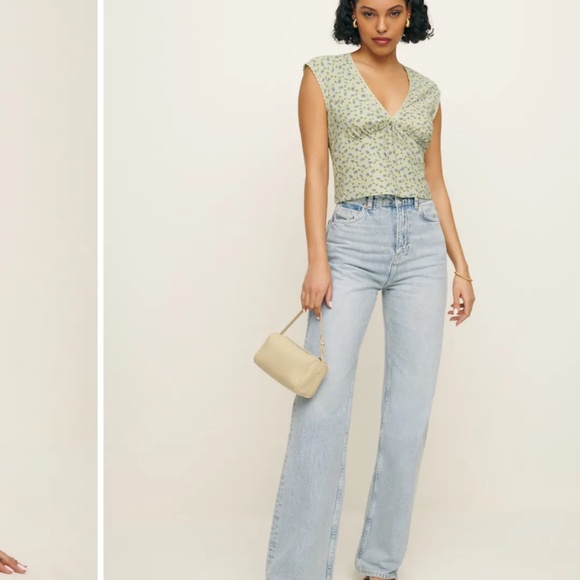 Reformation Cherry Top Cornelia - Size 8 - Picture 2 of 2